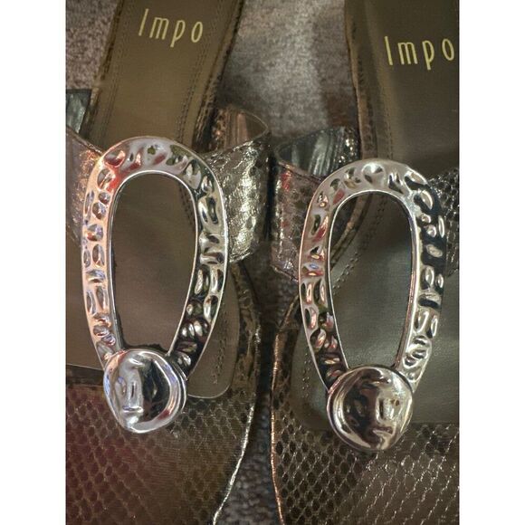 IMP Gadara Silver Sandals  Size 8.5 - Picture 10 of 12